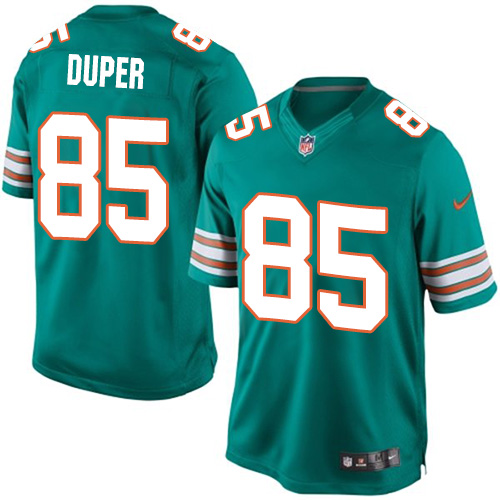 Youth Elite Mark Duper Nike Jersey Aqua Green Alternate - #85 NFL Miami Dolphins